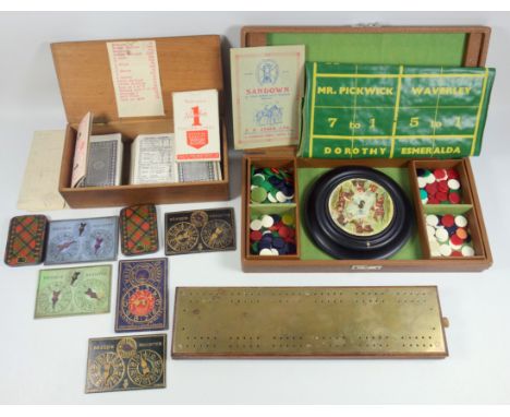 Game of Sandown by Finch Mason &amp; C Welman, made by F H Ayres Ltd, with turntable, board, counters and rules, cased, W 32.