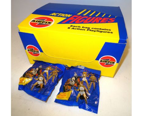 RARE Airfix Space Warriors Action Figures Trade Box twenty-five bags each bag contains 6 Action Play figures 1/32nd scale, ex