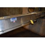 Ambec Motorized Belt Conveyor, Approx. 60 ft. Length x 30 in. Wide Belt, SS Frame