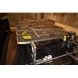 Hopper (Note Supports Sifter) Approx. 48 in. Diameter x 60 in. T.B.