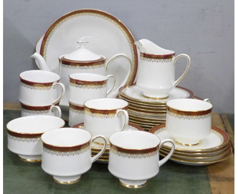 A Royal Albert Paragon China Holyrood pattern tea and dinner service, six setting with additional two cups and saucers **PLEA