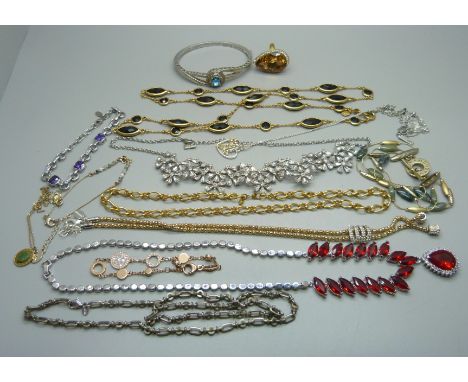 Designer costume jewellery including Monet, Fossil, Fiorelli, etc. 