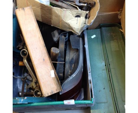 BOX OF TOOLS & TOOL BOX
