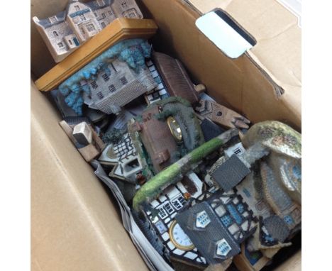 BOX OF MODEL HOUSES