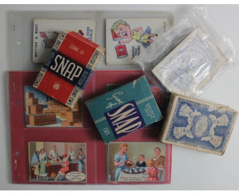 English &amp; Scottish CWS Snap Cards, 2x complete decks + 2x sets, Cow &amp; Gate Happy Families, and Snap Games 2 complete 