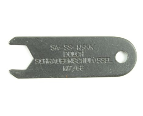 German WW2 dagger spanner for securing the top nut on SS SA NSFK daggers maker marked