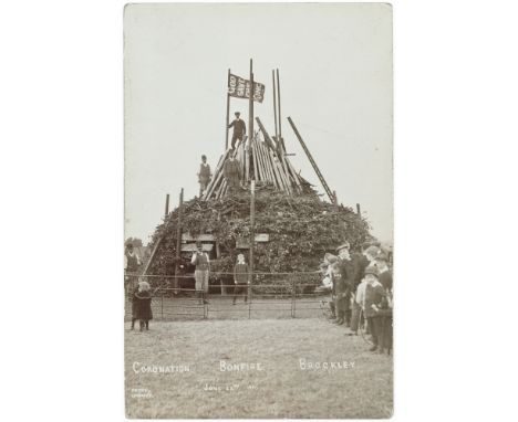 Coronation Bonfire, Brockley June 1911 R/P &nbsp;  (1)
