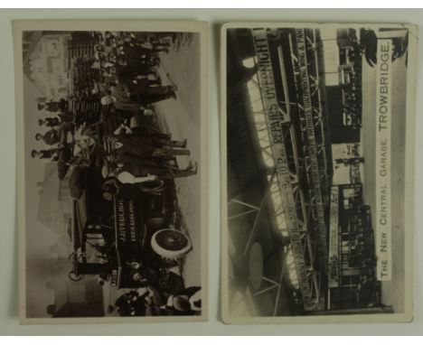 Transport, J Sterling steam lorry &amp; laden trailer, New Central Garage Trowbridge R/P &nbsp;     (2)