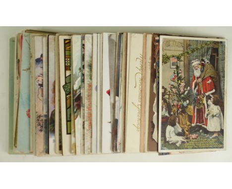 Greetings all published by R Tuck &amp; Son includes Embossed and early items, Father Christmas, Thanksgiving, Valentine, New