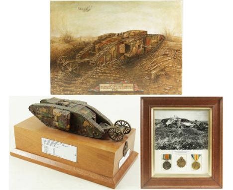 Tank Corps. An historically important group to the Tank Corps. BWM. VM. officially impressed: 200581 Pte. H. Rothera Tank C. 