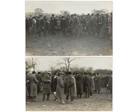 Hunting, Fatal accident to Mr Tomlinson, fell at last fence, taken to 'Gardeners' where he died the next day, April 9th 1910 