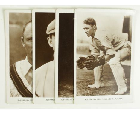 Cricket, Australian Test Team Walker, Woodfull, Jackson &amp; Oldfield R/P &nbsp;  (4)