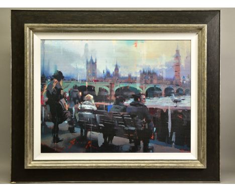 CHRISTIAN HOOK (BRITISH 1971) 'EMBANKMENT', an artist proof print of a London view 5/20, signed bottom left, no certificate, 