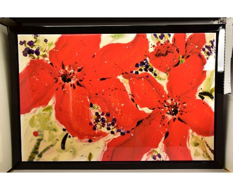 DANIELLE O'CONNOR AKIYAMA (CANADIAN 1957) 'JOURNEY III', a limited edition print of blossoms 3/195, signed lower left, no cer