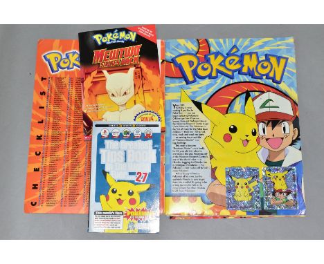 A MERLIN POKEMON SERIES 1 STICKER ALBUM, c. 1999/2000, complete with all stickers and with poster complete with all glitter s