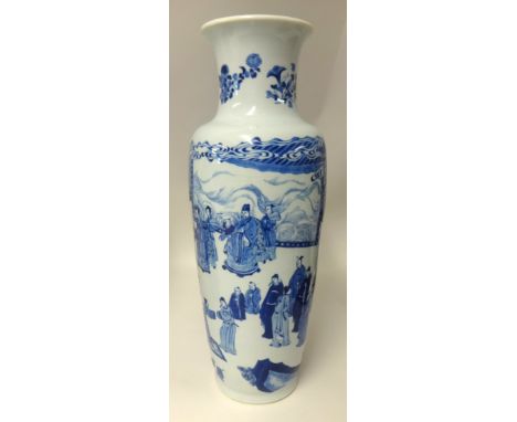 A large Chinese Kangxi period vase, height 46cm.