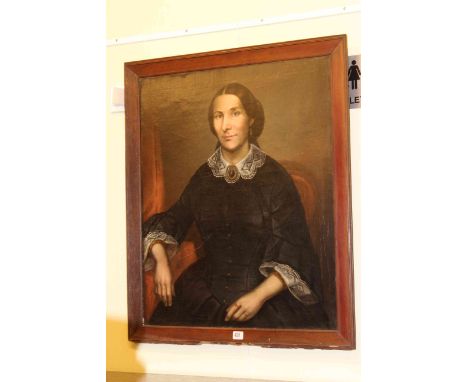 Portrait of a lady, framed
