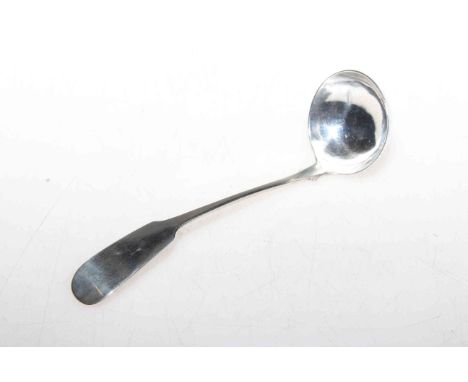 Scottish silver sauce ladle, Glasgow 1833