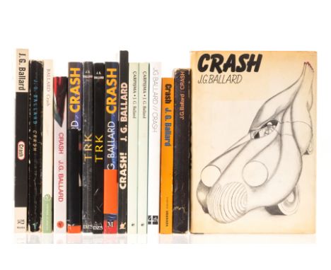 Ballard (J. G.) Crash, first American edition, original cloth-backed boards, slight bumping to spine tips and corners, light 