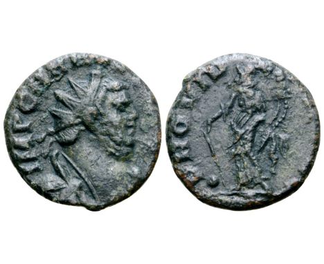 Carausius BI Radiate. London, no mintmark, AD 287-290. IMP CARAVS[…], radiate, draped and cuirassed bust right / ROVID[…], Pr