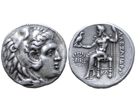 Kingdom of Macedon, Antigonos I Monophthalmos AR Tetradrachm. Babylon, circa 315-311 BC. Struck as strategos of Asia under Pe
