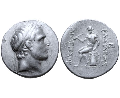 Seleukid Empire, Antiochos III 'the Great' AR Tetradrachm. Uncertain mint in northern Mesopotamia, after 197 BC. Diademed hea