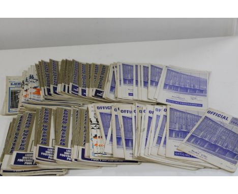 A large quantity of vintage Leeds United football programmes 