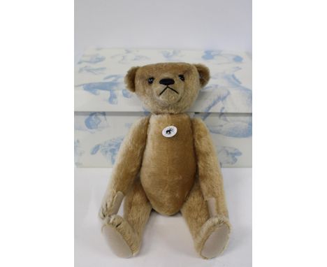 Steiff 1904 Bear Dark Blonde Mohair Limited Edition of 1904 ? 48cm long with original packaging 