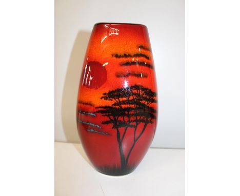 A Poole pottery African Sky vase 26cm tall 