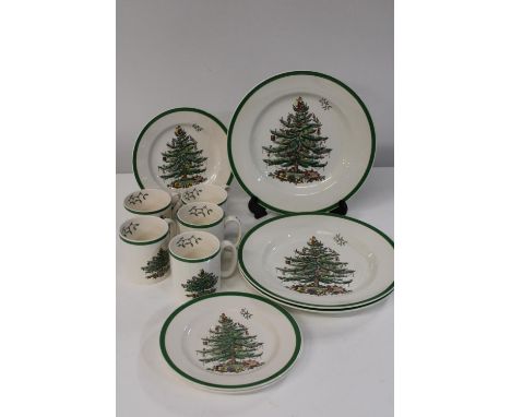 Ten Spode Christmas Tree items 