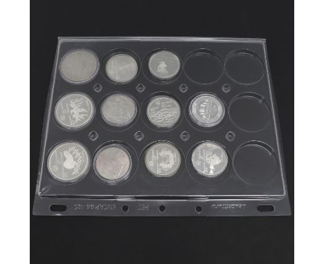 A collection of Canada silver proof Olympic commemorative coins: 10 Dollars: 1974, 1975, 1976, 5 Dollars: 1973 (3), 1974 (2),