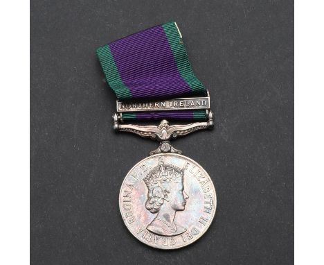 A Queen Elizabeth II General Service Medal 1962-2007 with Northern Ireland Clasp named to 24211081 Pte T.P. Edwards ACC, on p