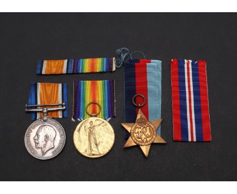 A First World War pair comprising War Medal and Victory Medal named to 19386 Pte 1. H. Peppercorn R.A.F. Herbert Peppercorn w