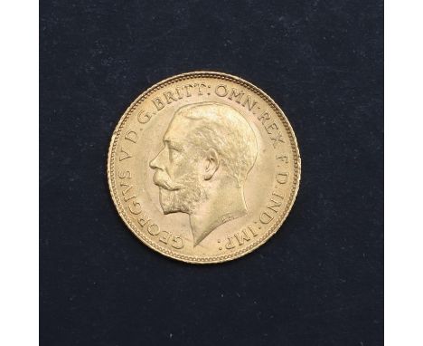 A George V Half Sovereign, bare head, l. George and Dragon reverse, SA to the ground for the Pretoria Mint, dated 1925   *Con