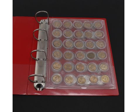 A collection of United States of America 1$ coins with different Presidents to the obverse, coins for 2007 (4), 2008 (4), 200