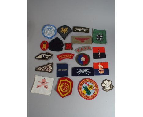 A Collection of 21 Army Cloth Badges
