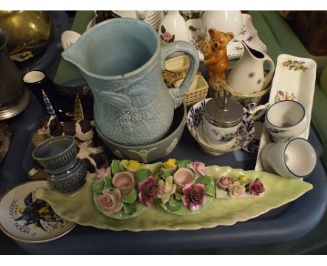 A Tray of Ceramics to Include Aynsley, Wade, Coalport, Royal Worcester Etc.  