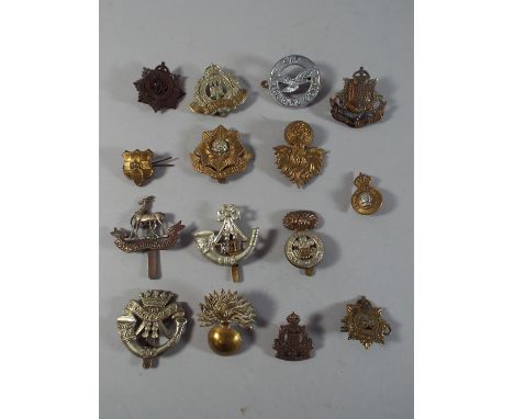 A Collection of Fifteen Army Cap Badges