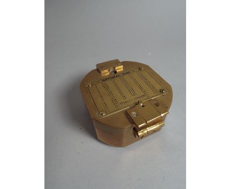 A Reproduction Brass Naval Compass marked as being by Stanley, London.