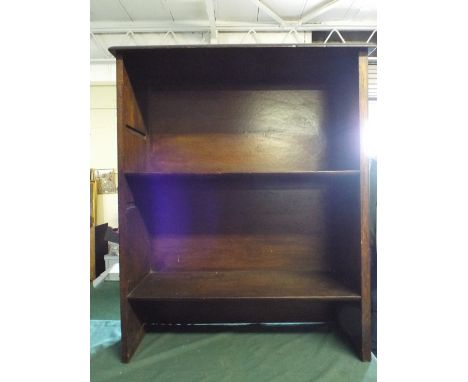 An Oak Two Shelf Open Bookcase.