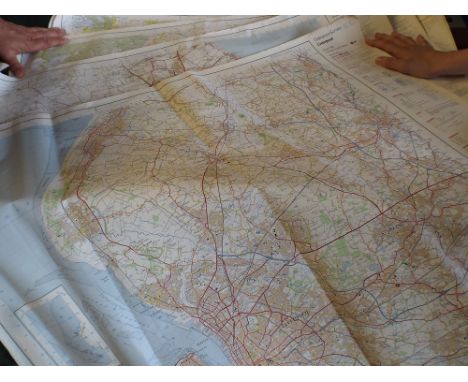Six Ordnance Survey Maps Liverpool, Jarrow Etc. 