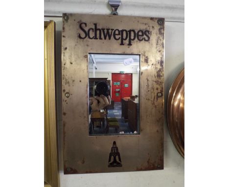 A Vintage Schweppes Wall Mirror. 