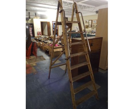 A Wooden Step Ladder. 