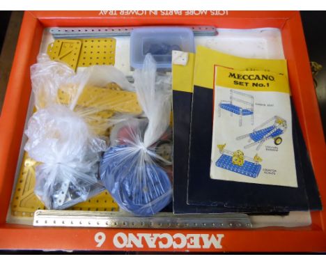 A Vintage Meccano Construction Set, with instruction manual, in original box.