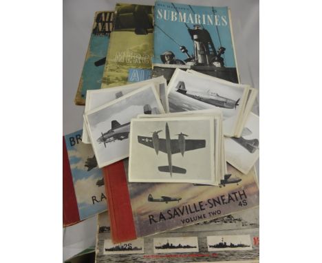 A Collection of Miscellaneous Aircraft Related Literature and post cards including black and white spotter's cards, aircraft 