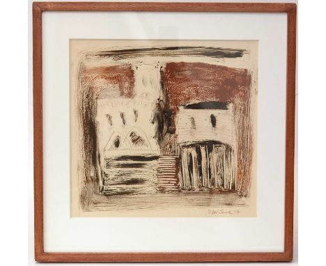 David McClureThe Palazzo Vecchio, Florence,pencil signed and dated '57,lithograph,30 x 31cms, in frame.
