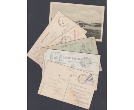 POSTCARDS : Small selection of Army Post Office censors (9)