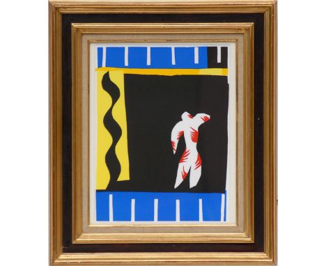 HENRI MATISSE 'Le Clown', lithograph after Cut-Out, Edition: 1500, Suite: Jazz; Idem Mourlot  2004, 38cm x 28cm, framed and g