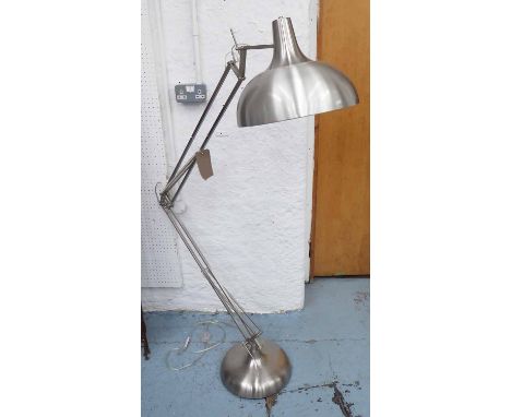 ANGLE POISE INSPIRED FLOOR LAMP, 180cm H. 
