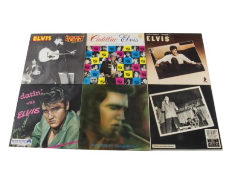 Elvis Presley LPs, ten unofficial LP albums including The Rockin Rebel Vols II and III, Cadillac Elvis, Leavin It Up To You, 